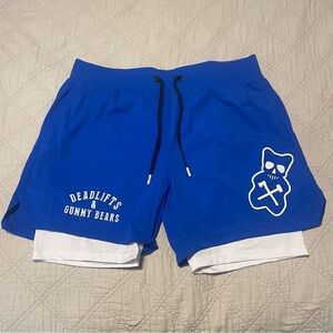 Axe & Sledge Blue Athletic Shorts